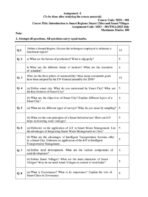 MIO 001 IGNOU Assignment