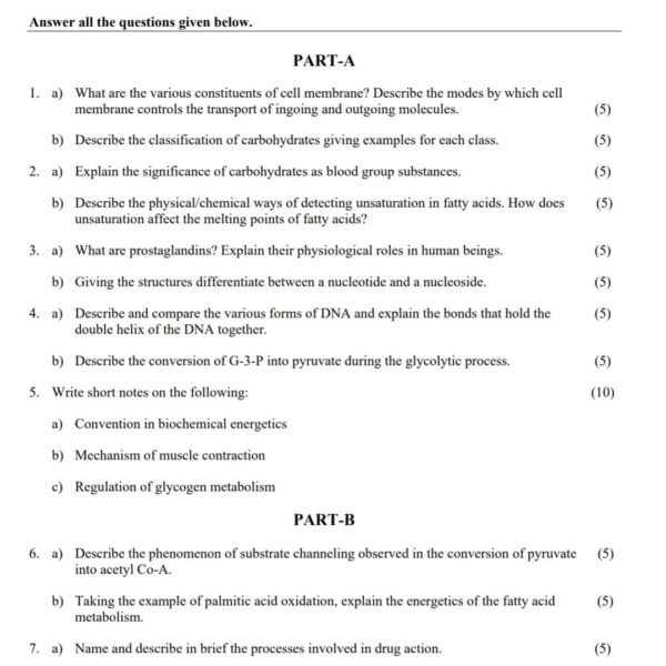 BCHET 149 QUESTION PAPER