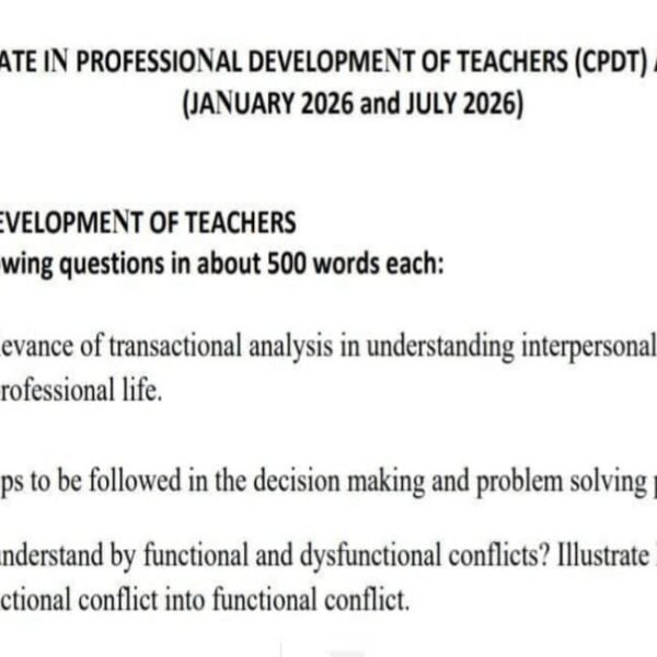 BES-062 QUESTION PAPER