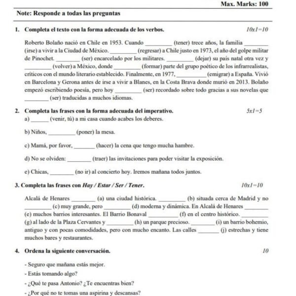 BSL 2 QUESTION PAPER