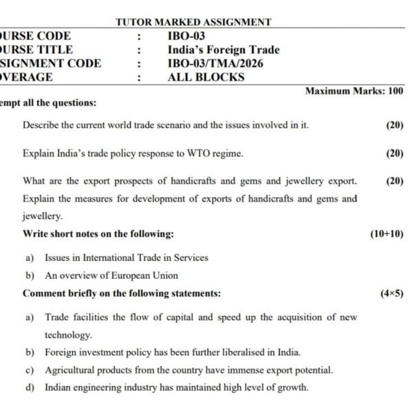 IBO 3 QUESTION PAPER