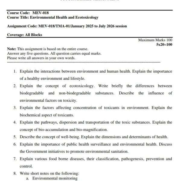 MEV 18 QUESTION PAPER