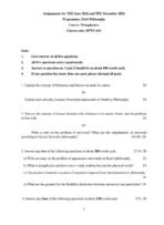 BPYE 141 IGNOU Assignment