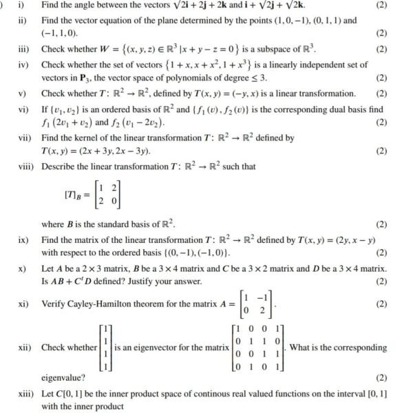 BMTE 141 QUESTION PAPER