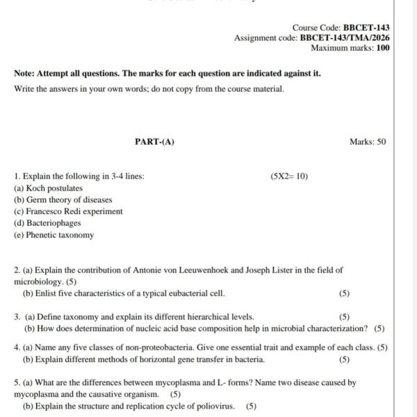 BBCET 143 QUESTION PAPER