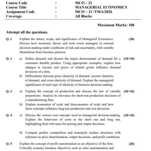MCO 21 QUESTION PAPER