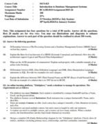 MCS 23 QUESION PAPER