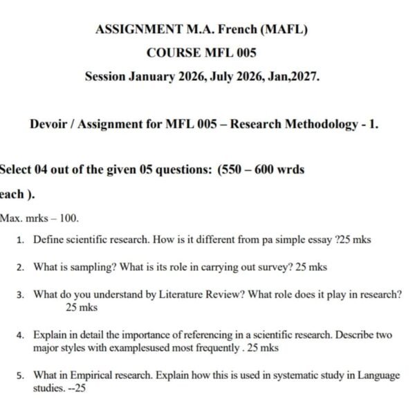MFL 5 QUESTION PAPER