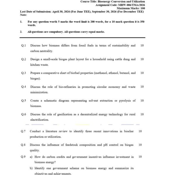 MRW 06 QUESTION PAPER