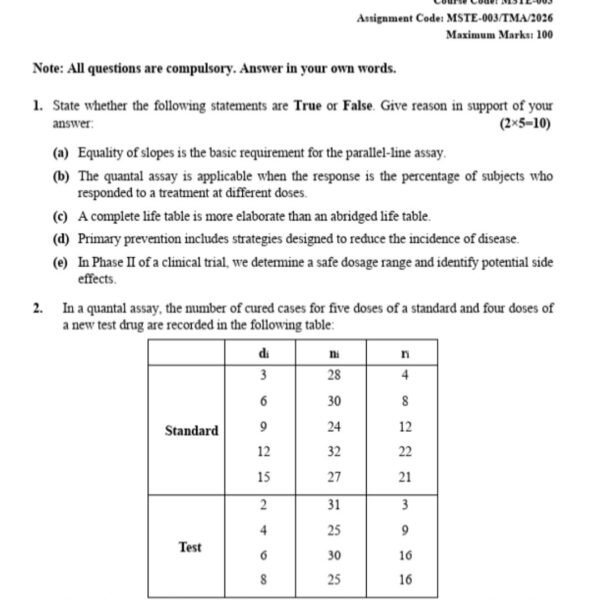 MSTE 3 QUESTION PAPER