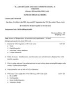 MJM 028 IGNOU Assignment