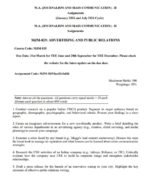 MJM 029 IGNOU Assignment