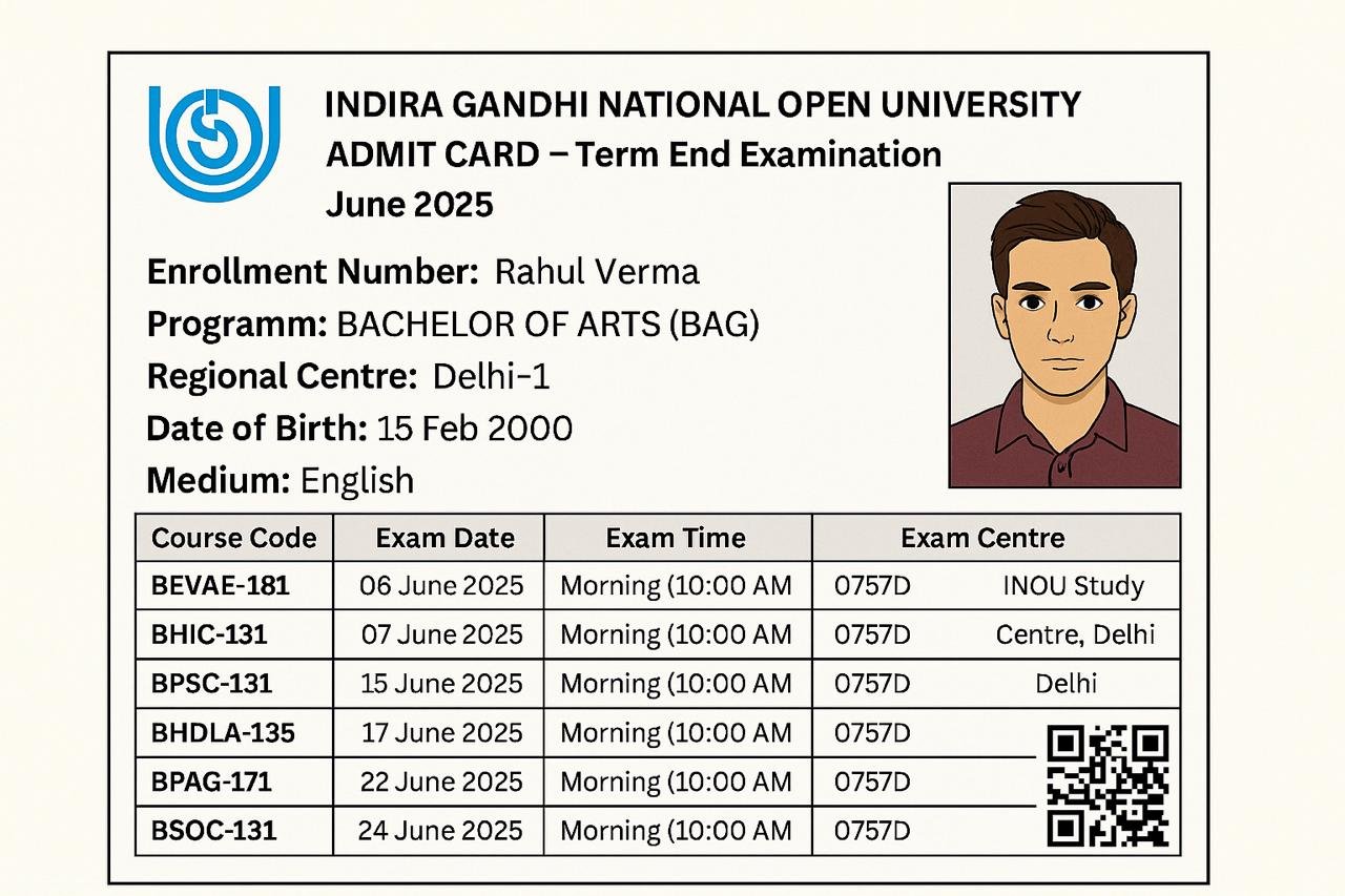 ignou admit card