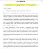 BPOI 6 QUESTION PAPER