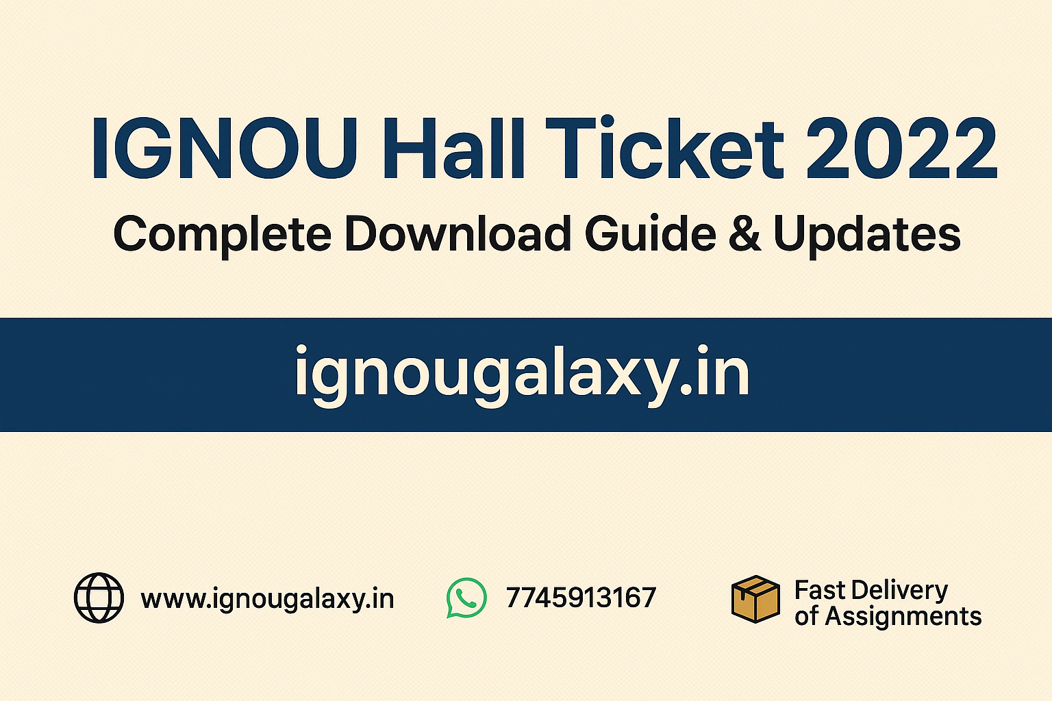 IGNOU Hall Ticket 2022