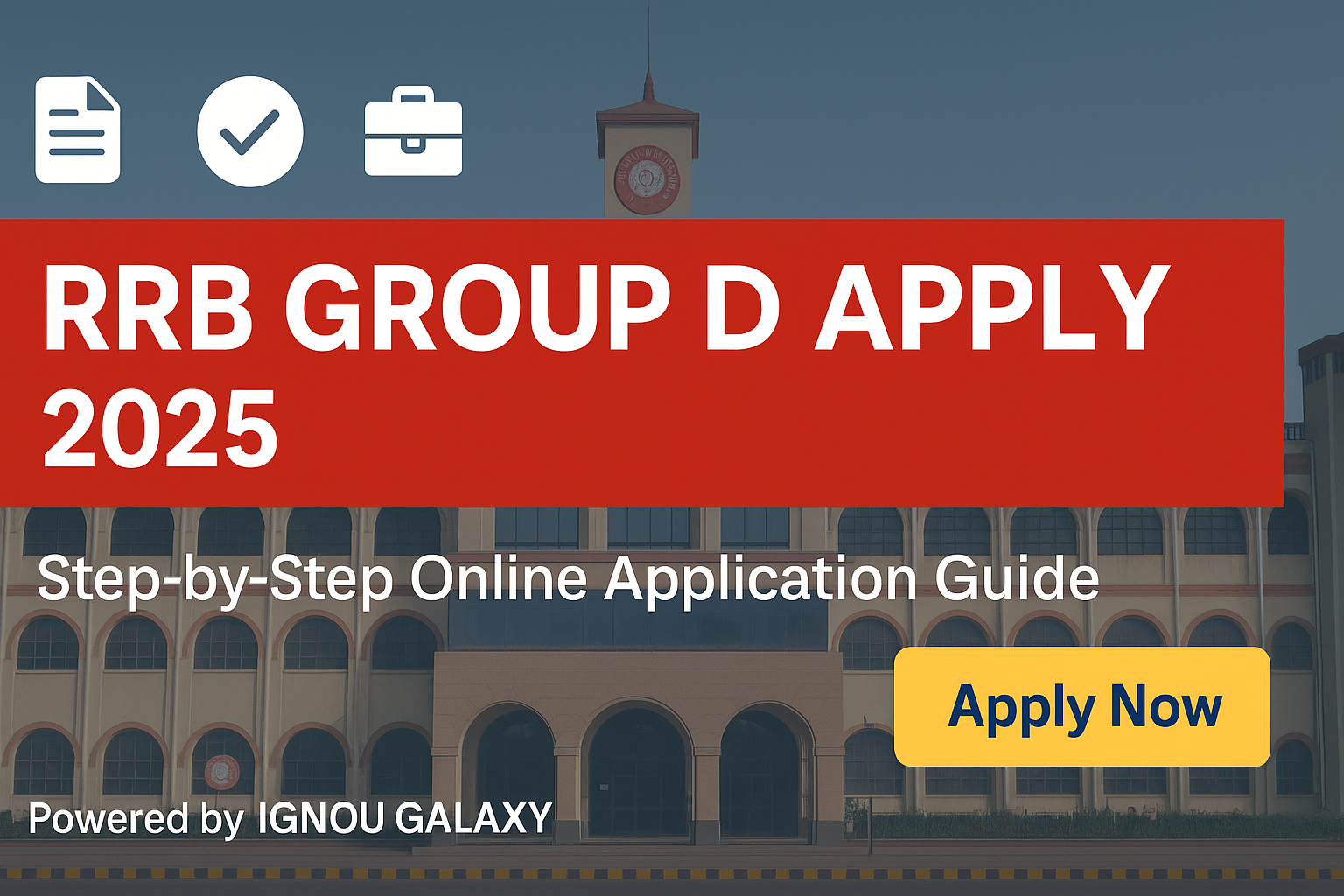 RRB Group D Apply Online