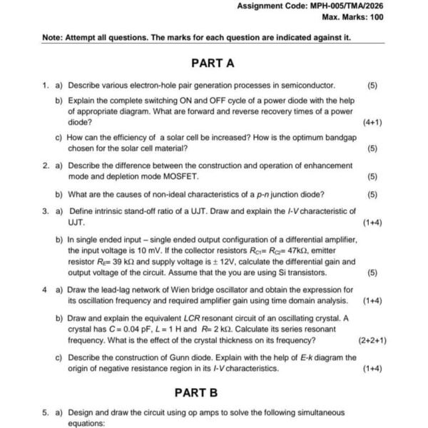MPH 005 IGNOU Assignment