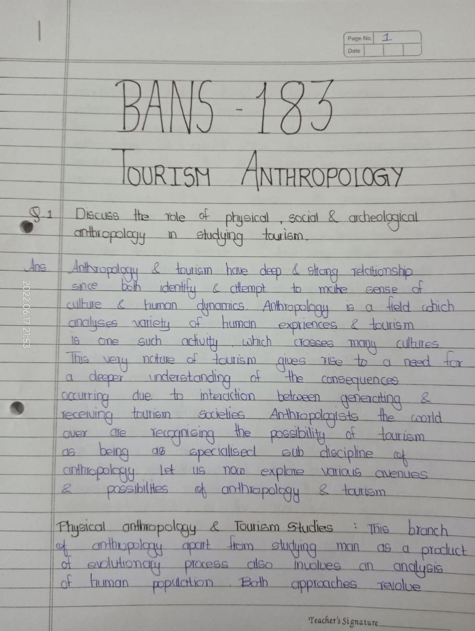 Handwriting presentation sample 3