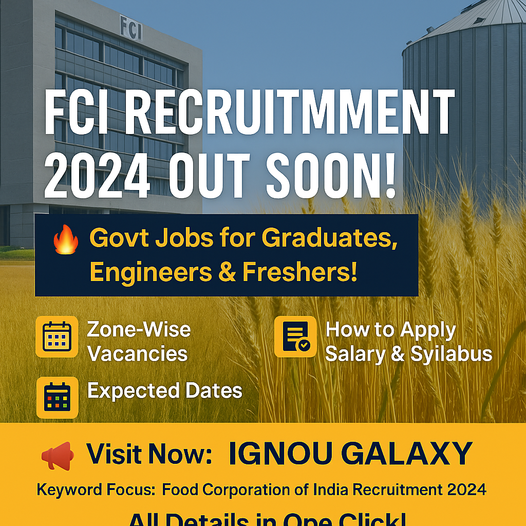 food corporation of india recruitment 2024