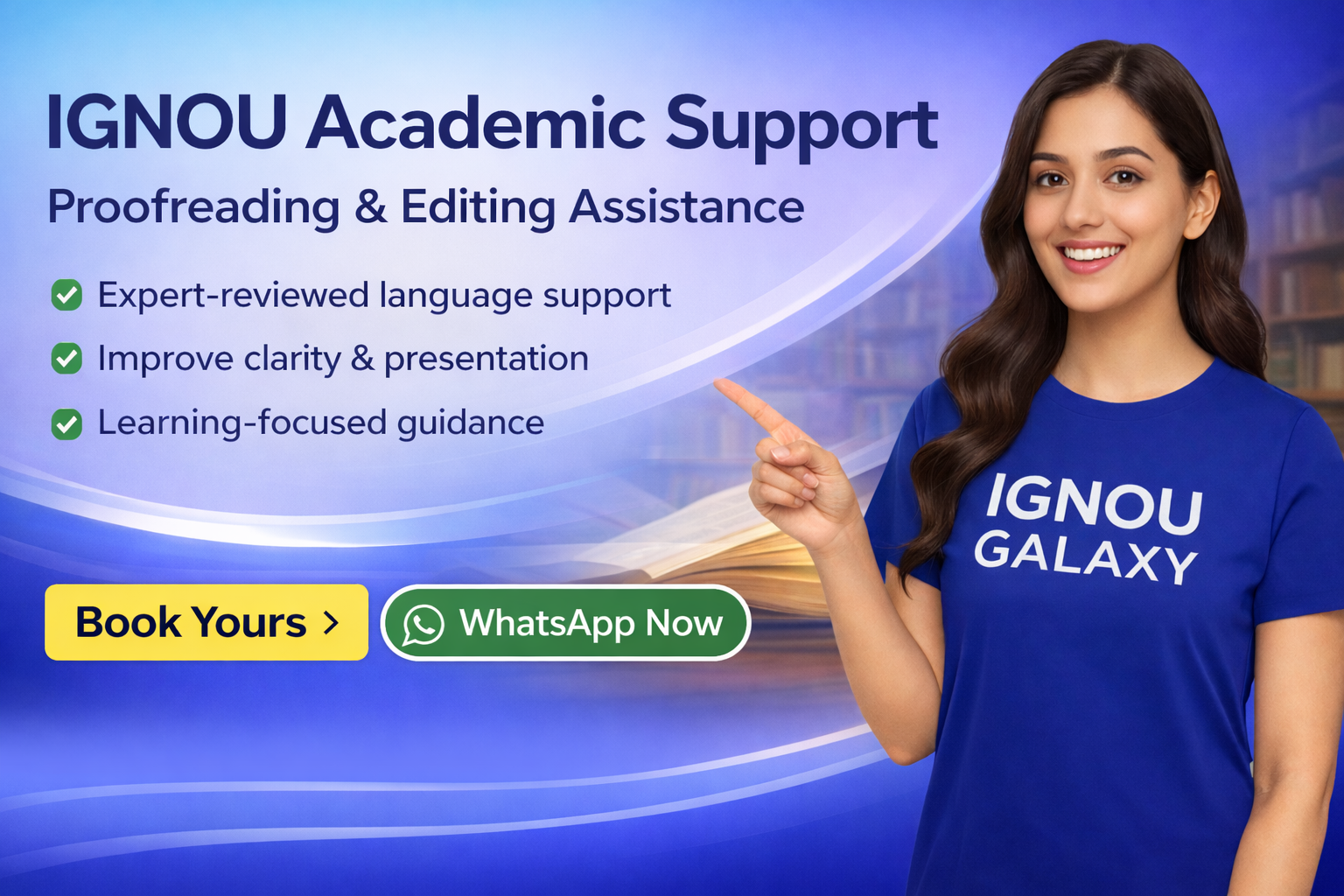 IGNOU Galaxy - IGNOU Academic Support - Proofreading and Editing Assistance