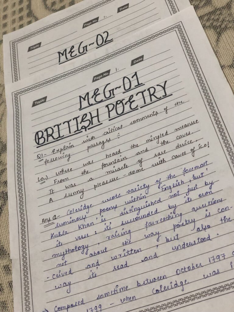 Handwriting presentation sample 4