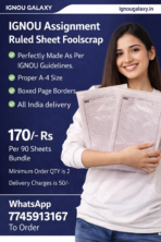 ignou assignment paper format​