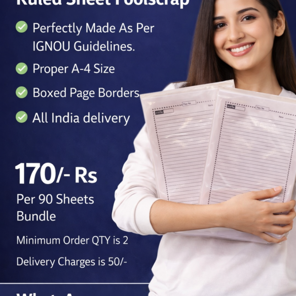 ignou assignment paper format​