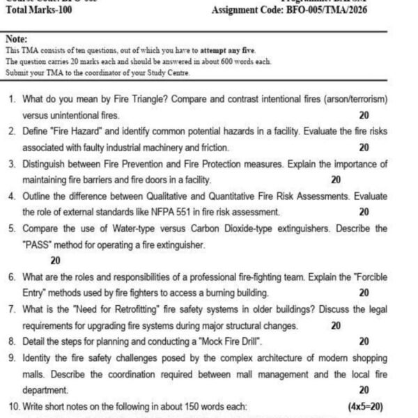 bfo-006 QUESTION PAPER