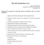BLE 102 QUESTION PAPER