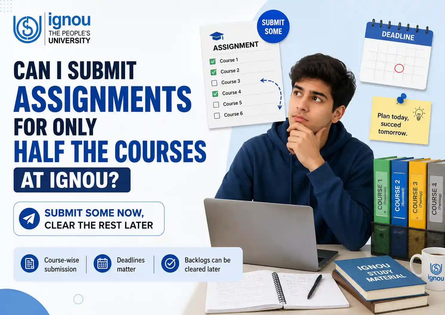 Can I Submit Assignments for Only Half the Courses at IGNOU