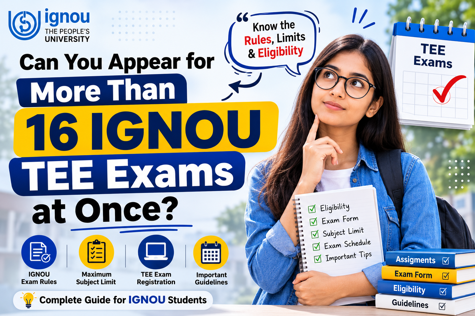 Can You Appear for More Than 16 IGNOU TEE Exams at Once?