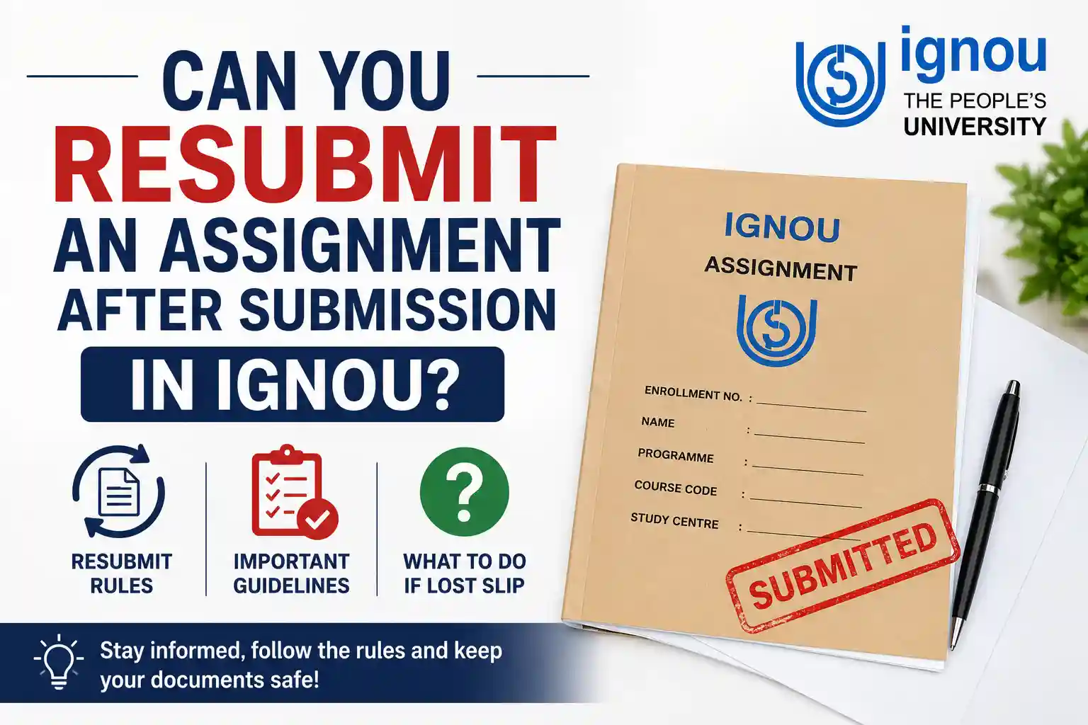 Can You Resubmit an Assignment After Submission in IGNOU