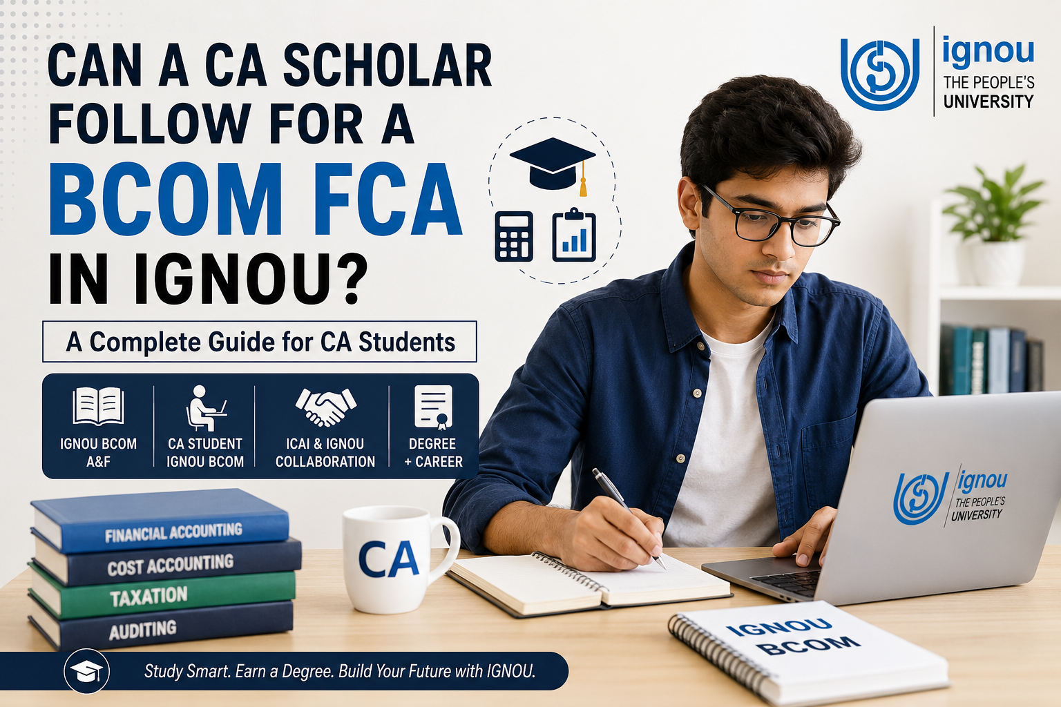 Can a CA Scholar Follow for a BCom FCA in IGNOU?