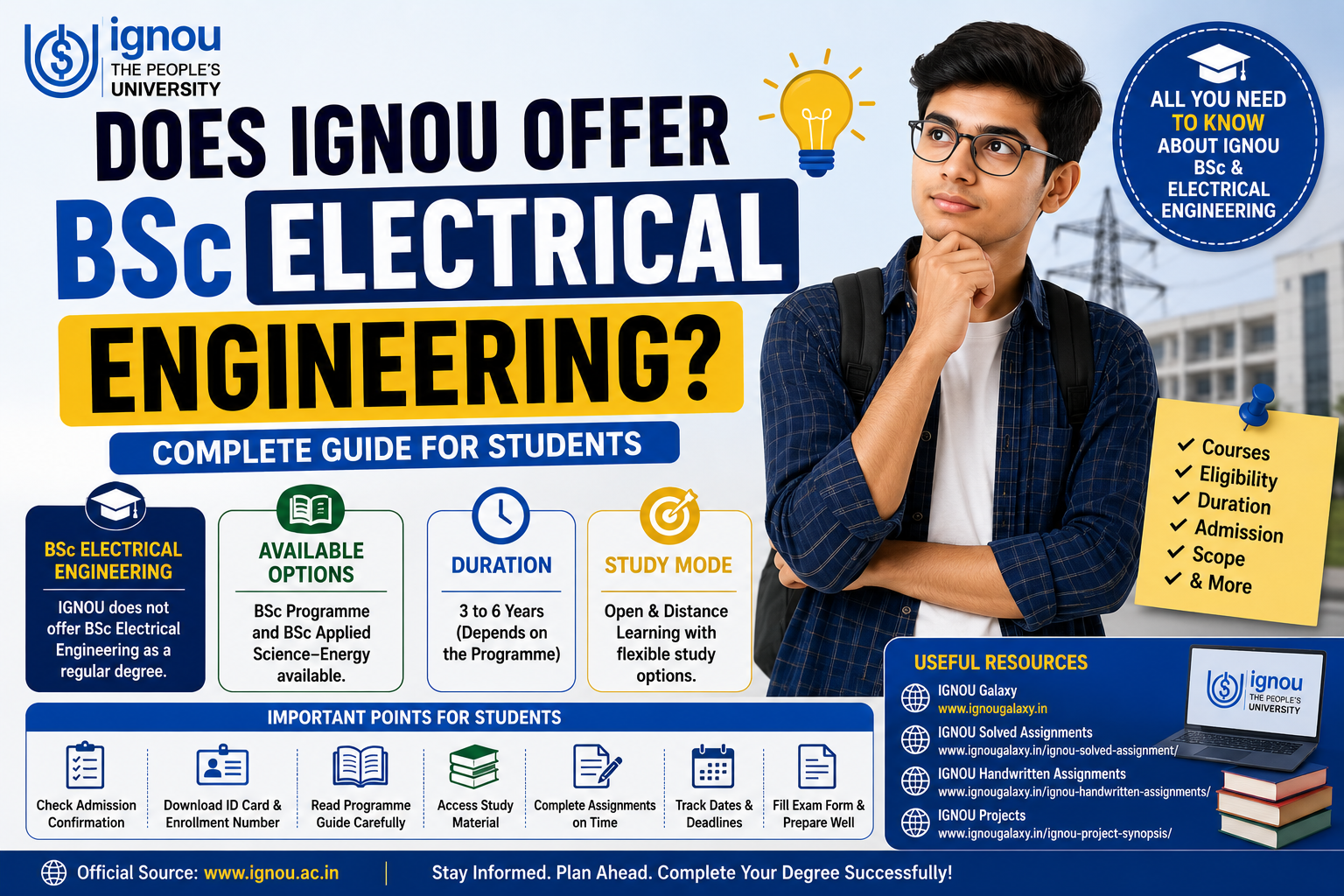 Does IGNOU Offer BSc Electrical Engineering