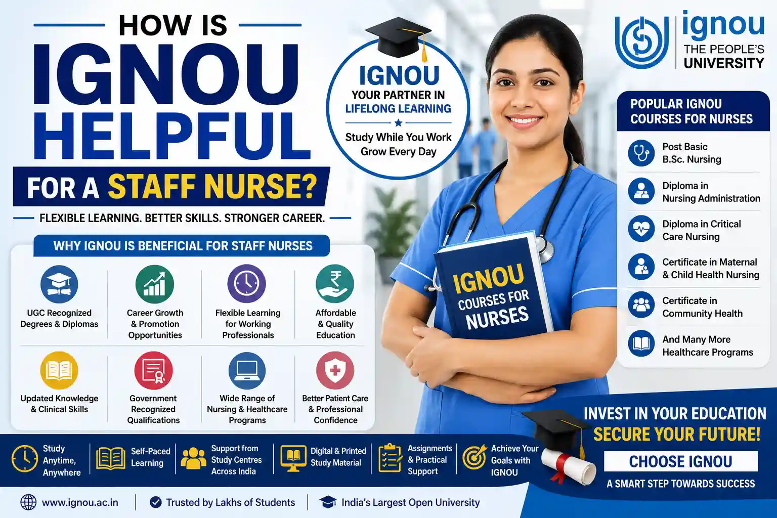 How Is IGNOU Helpful for a Staff Nurse? Career Benefits