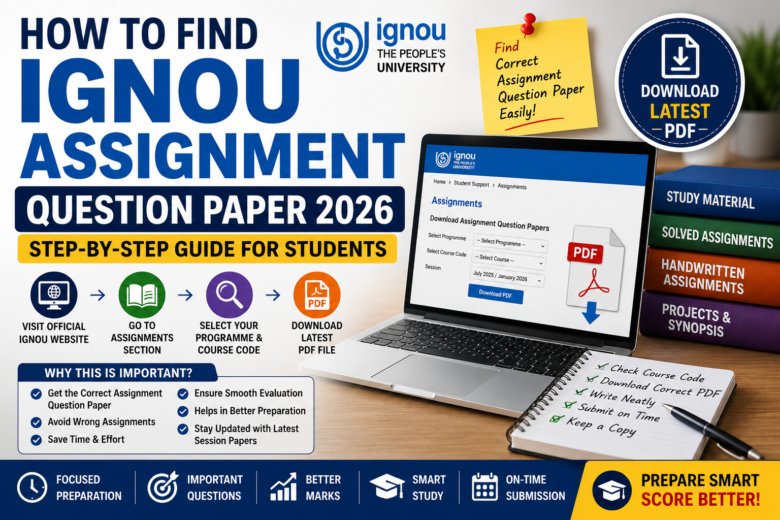 How to Find IGNOU Assignment Question Paper