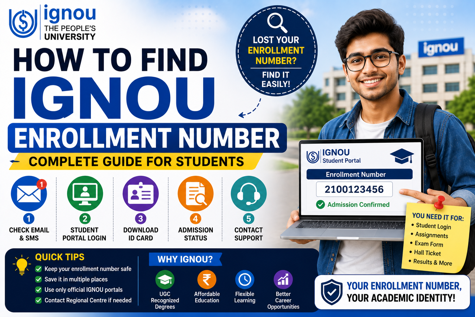 How to Find IGNOU Enrollment Number Complete Student Guide