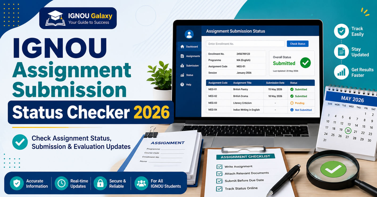Best Way to Check IGNOU Assignment submission status