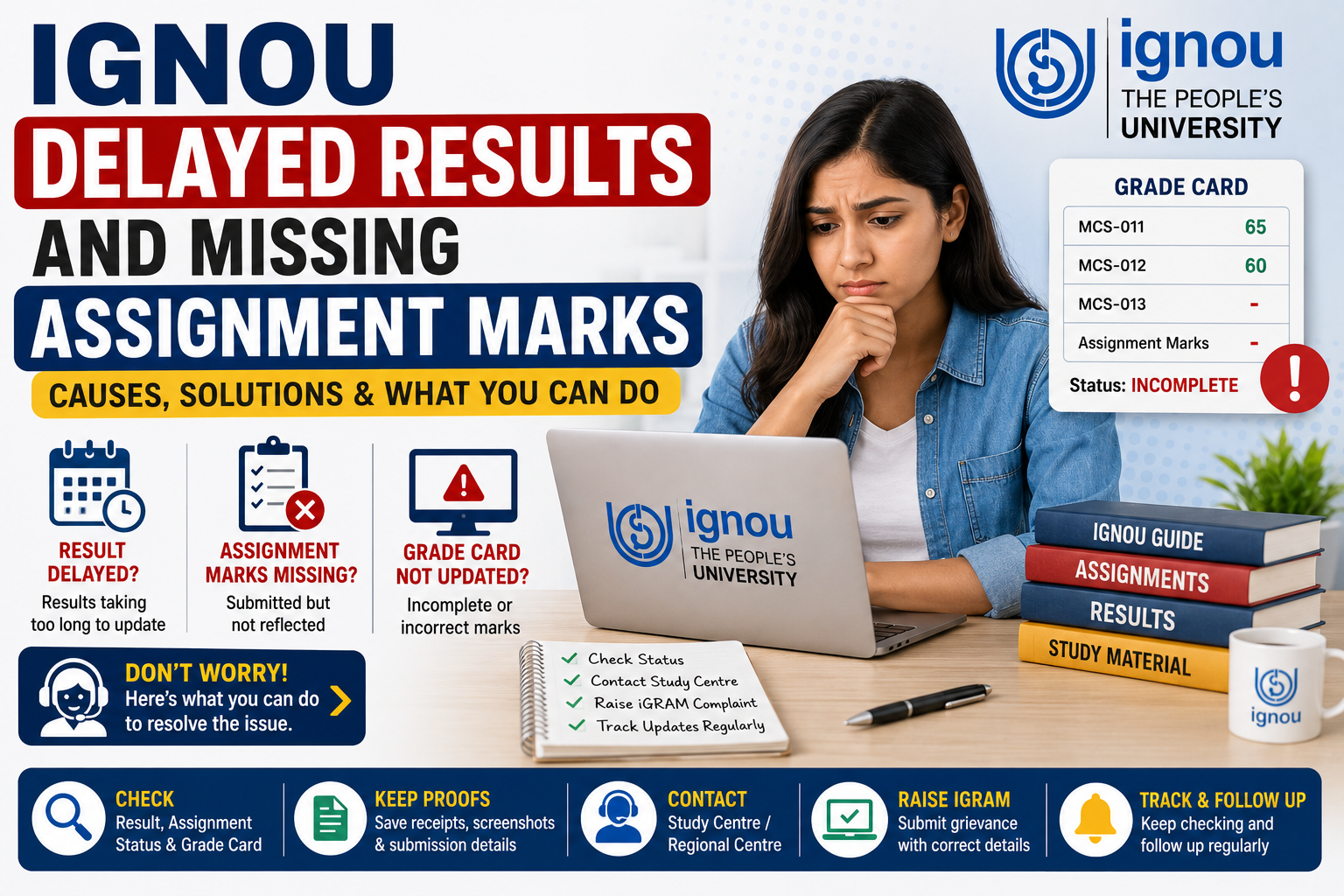 IGNOU Delayed Results and Missing Assignment Marks