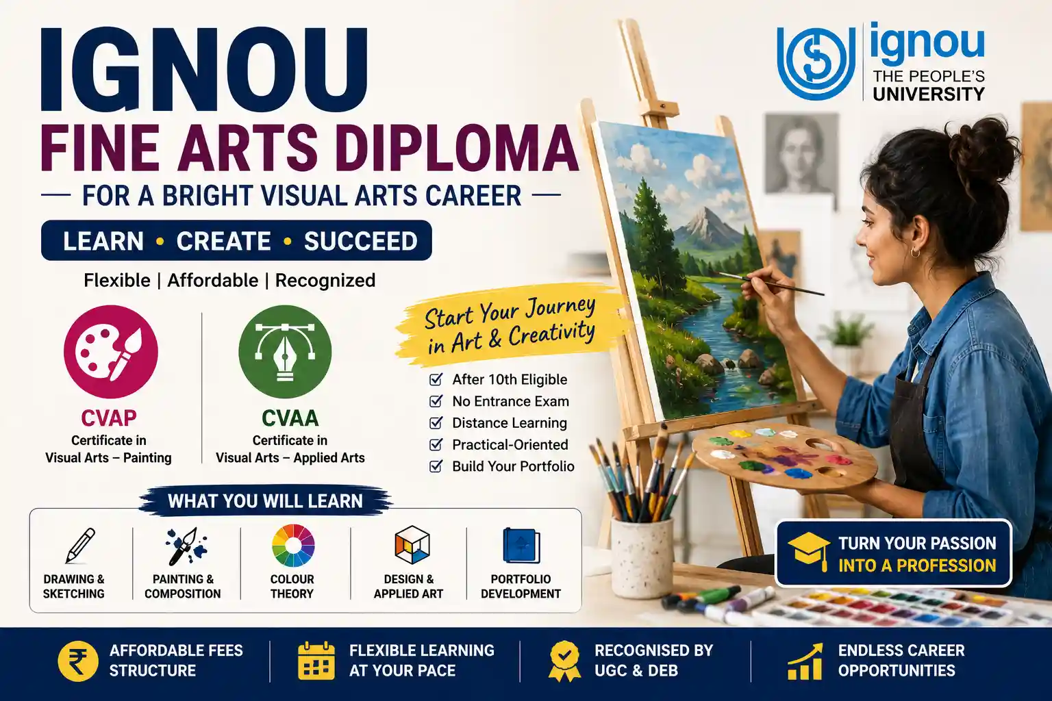 IGNOU Fine Arts Diploma for a Bright Visual Arts Career