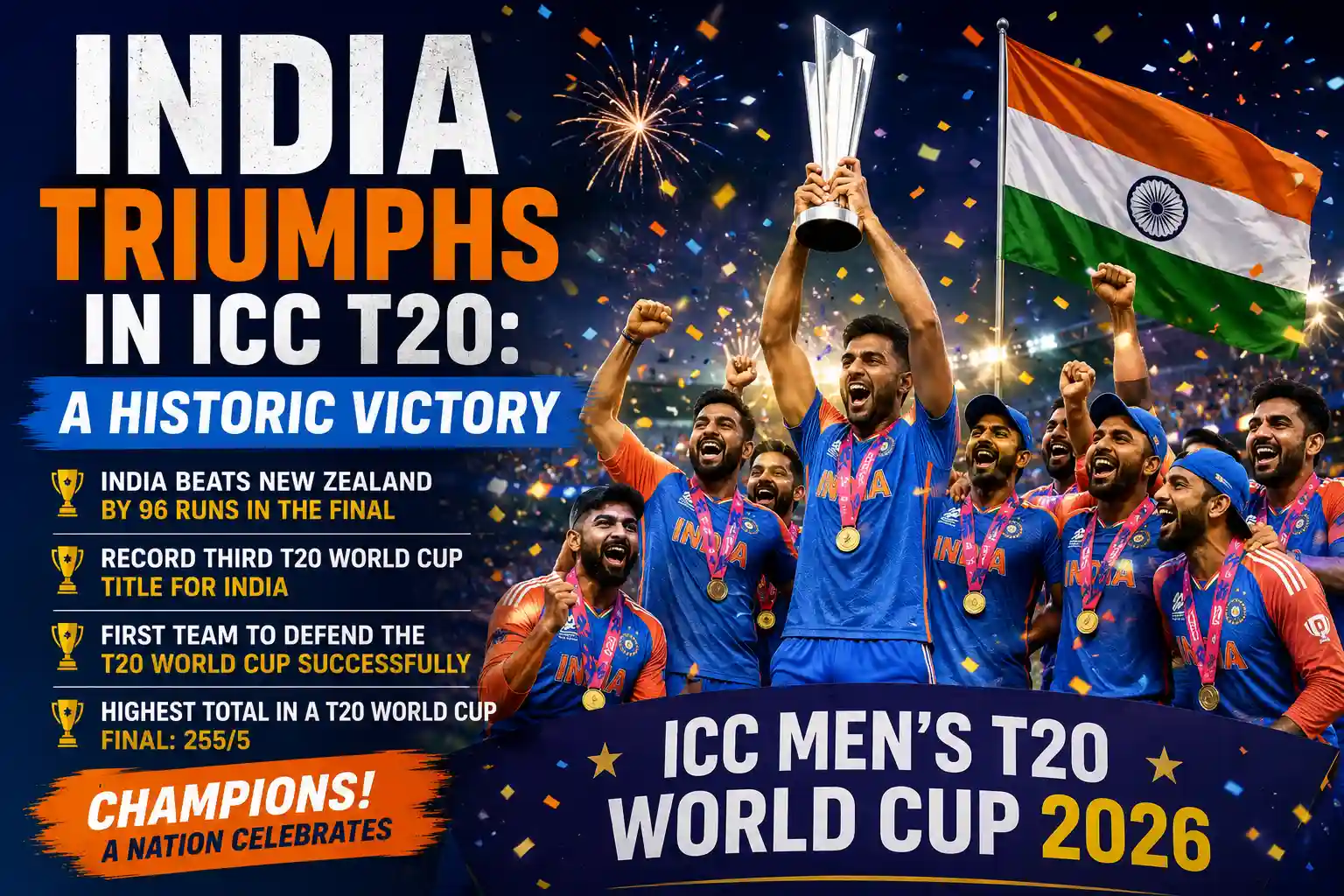 India Triumphs in ICC T20: A Historic Victory