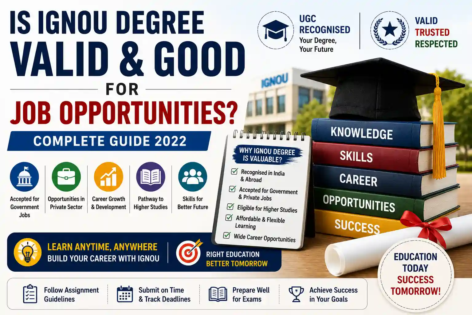 Is IGNOU Degree Valid and Good for Job Opportunities 2022