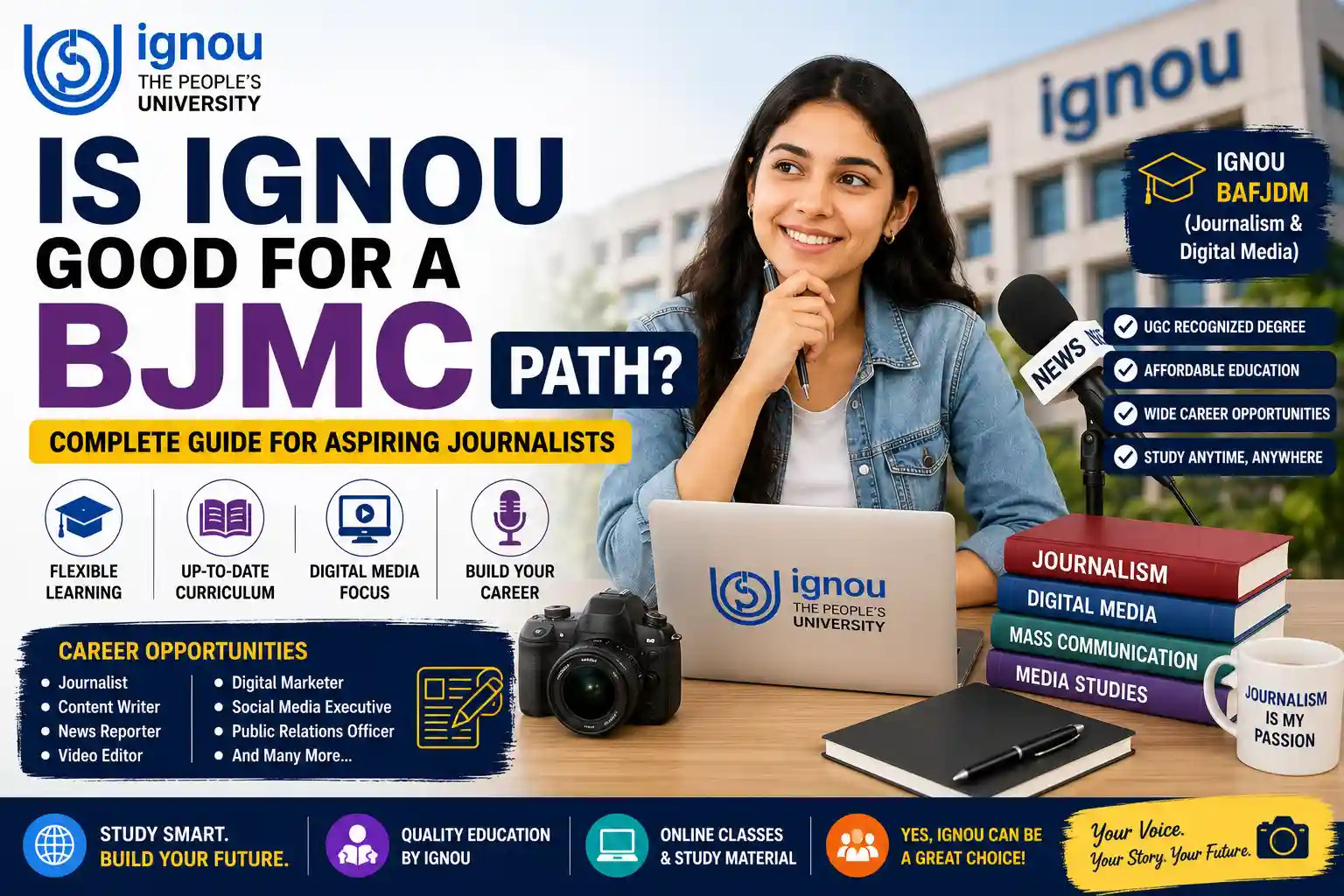 Is IGNOU the Good for a BJMC path