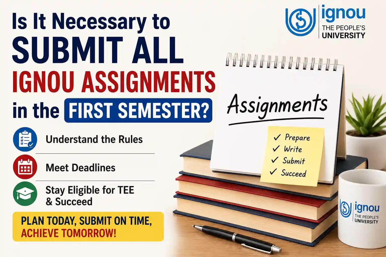 Is It Necessary to Submit All IGNOU Assignments in the First Semester