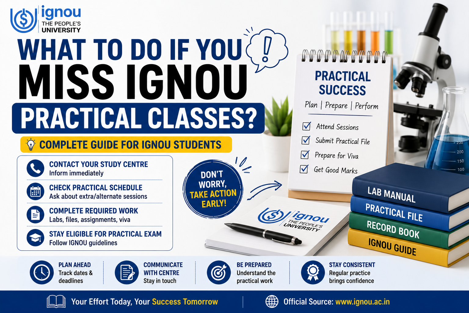 What to Do If You Miss IGNOU Practical Classes