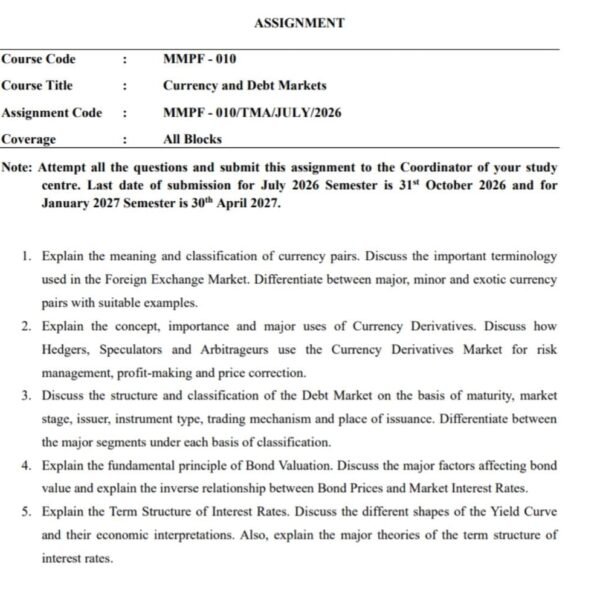 MMPF 10 QUESTION PAPER